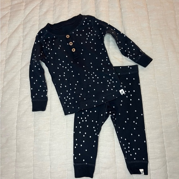 easy-peasy Toddler Unisex Blue Long Sleeve Pant Pajama Set 2-Piece Size 12M - Picture 4 of 16